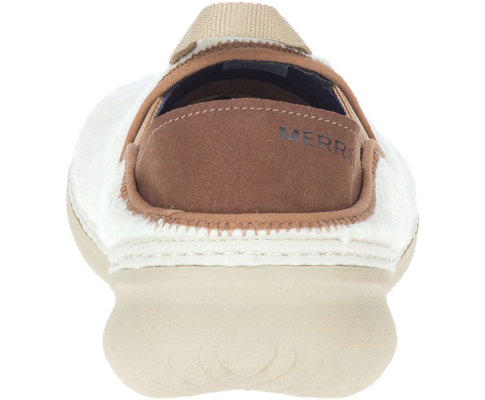 Merrell Slip Ons White - Hut Moc Cocoa - Womens 40IPFDLKA